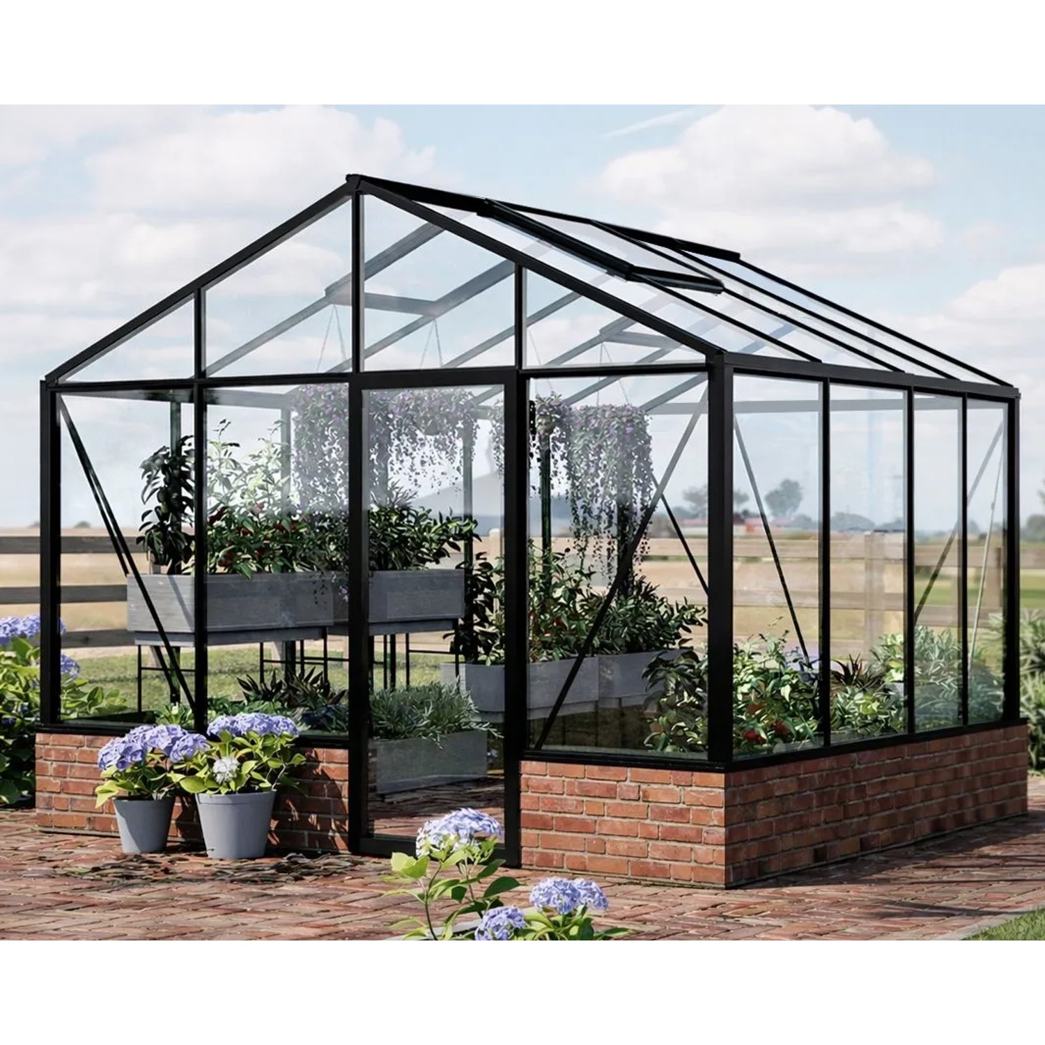 Bloomcabin Premium-Qualität Gewächshaus für die Wandbasis GHWM10