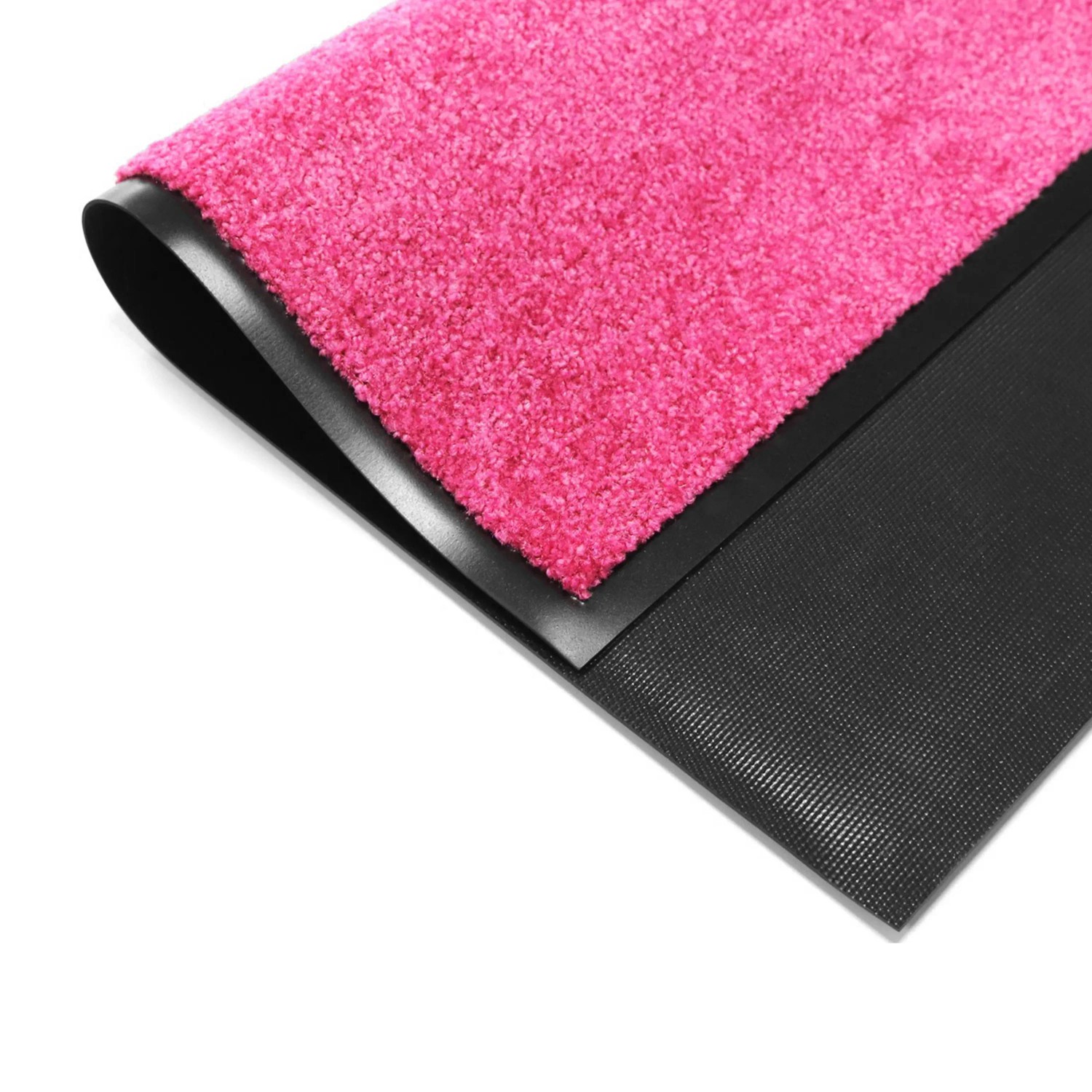 Primaflor Schmutzfangmatte Clean Pink, 60x180cm, mit rutschfestem Vinylrücken und Gummirand.