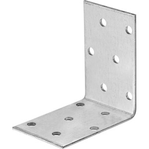 Verzinkter Winkelverbinder 60x60x50 mm für Holzkonstruktionen.