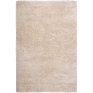 Beiger Obsession Hochflorteppich Curacao Ivory, 80x150 cm. Weicher, strapazierfähiger Teppich.
