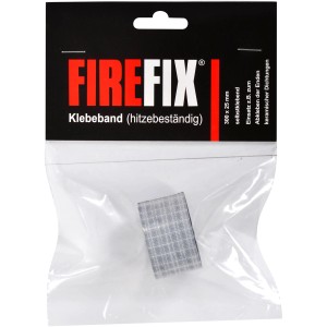 Firefix hitzebeständiges Klebeband, schwarz, 30cm. Zubehör für Kamine & Öfen.