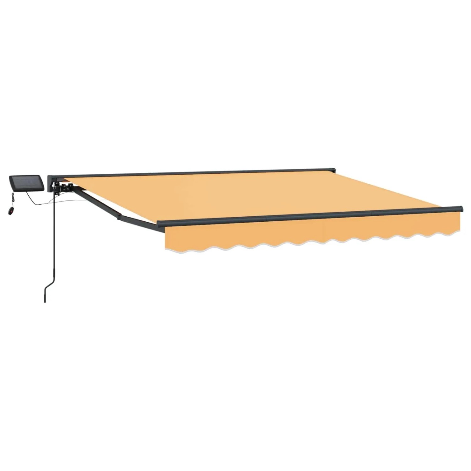 vidaXL Manueller Markisenrahmen mit LEDs Sand 4,5 x 3 m 3426247