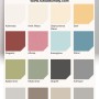 Farbmusterkarte Rust-Oleum Kreidefarbe Möbellack Graphit Matt mit Farbauswahl.