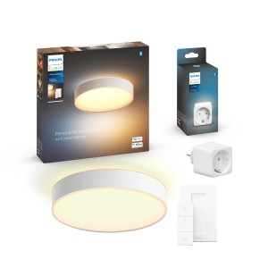 Philips Hue Bundle Deckenleuchte Enrave M Ø 38,1 cm inkl. Dimmer und SmartPlug