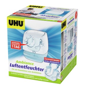 UHU Luftentfeuchter Ambiance, weiße Ausführung, zur Reduzierung der Luftfeuchtigkeit.