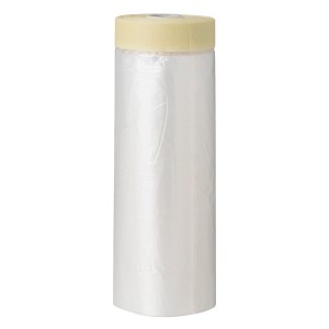 LUX Ersatzfolie 2,7m x 15m für Dispenser, Abdeckfolie mit Kreppband zum Schutz beim Renovieren.