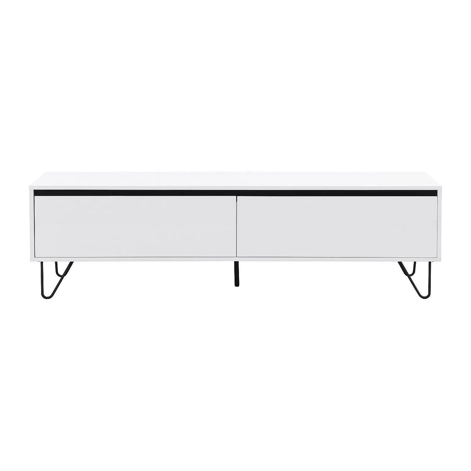Vente-unique Tv-Board Abuja Weiß 160 cm