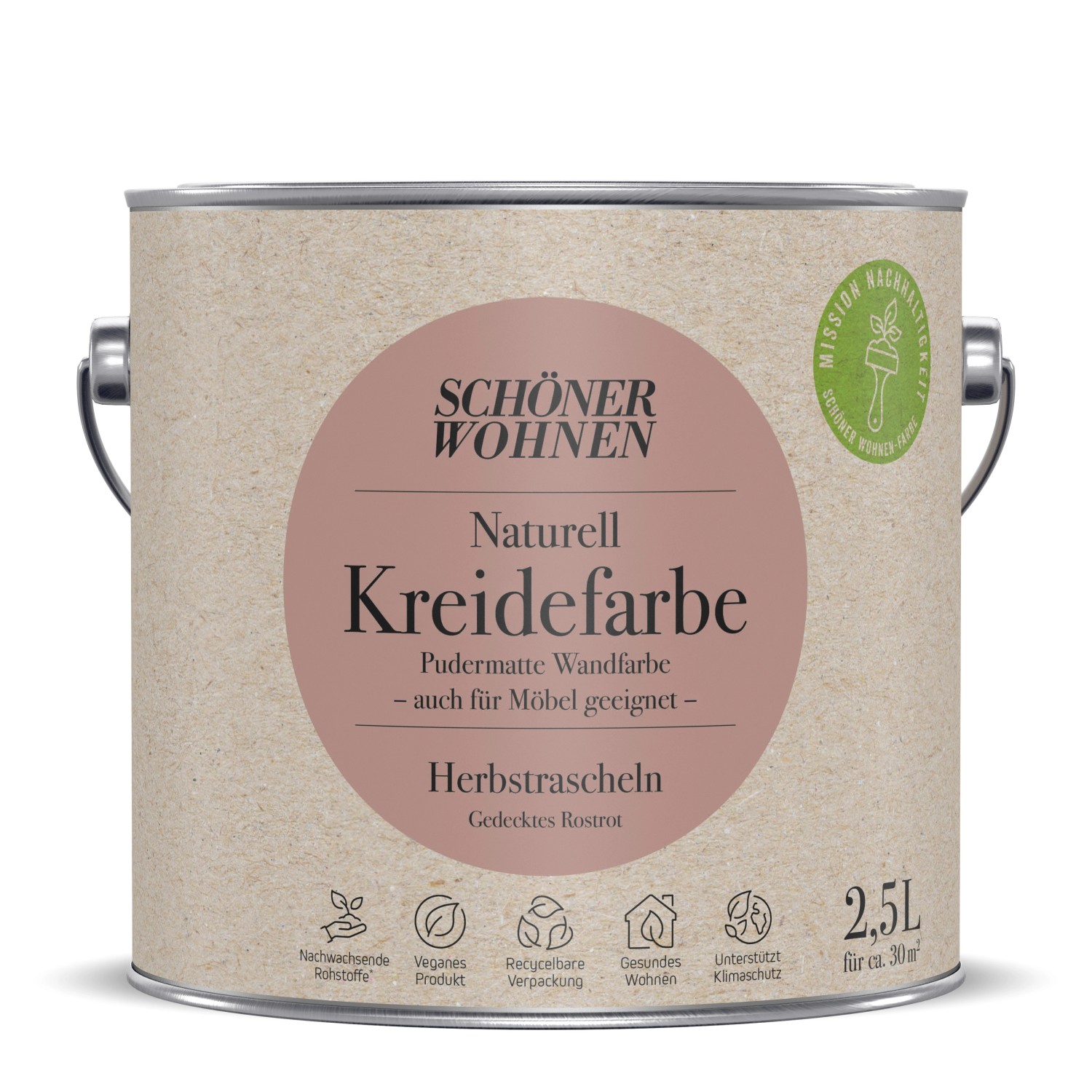 Schöner Wohnen Naturell Kreidefarbe Herbstrascheln 2,5 l