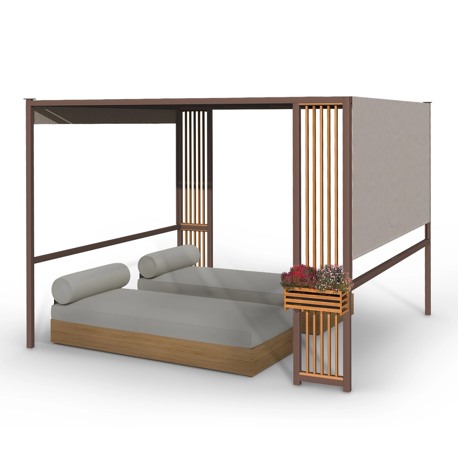 Blumfeldt Valence Gazebo Gartenpavillon  3x3 m UV50+ Wasserabweisend LED-So günstig online kaufen