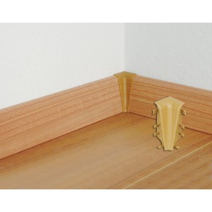 Living by Haro Innenecke Buche (2 Stk.) für Laminat & Parkett, zur einfachen Montage von Sockelleisten.