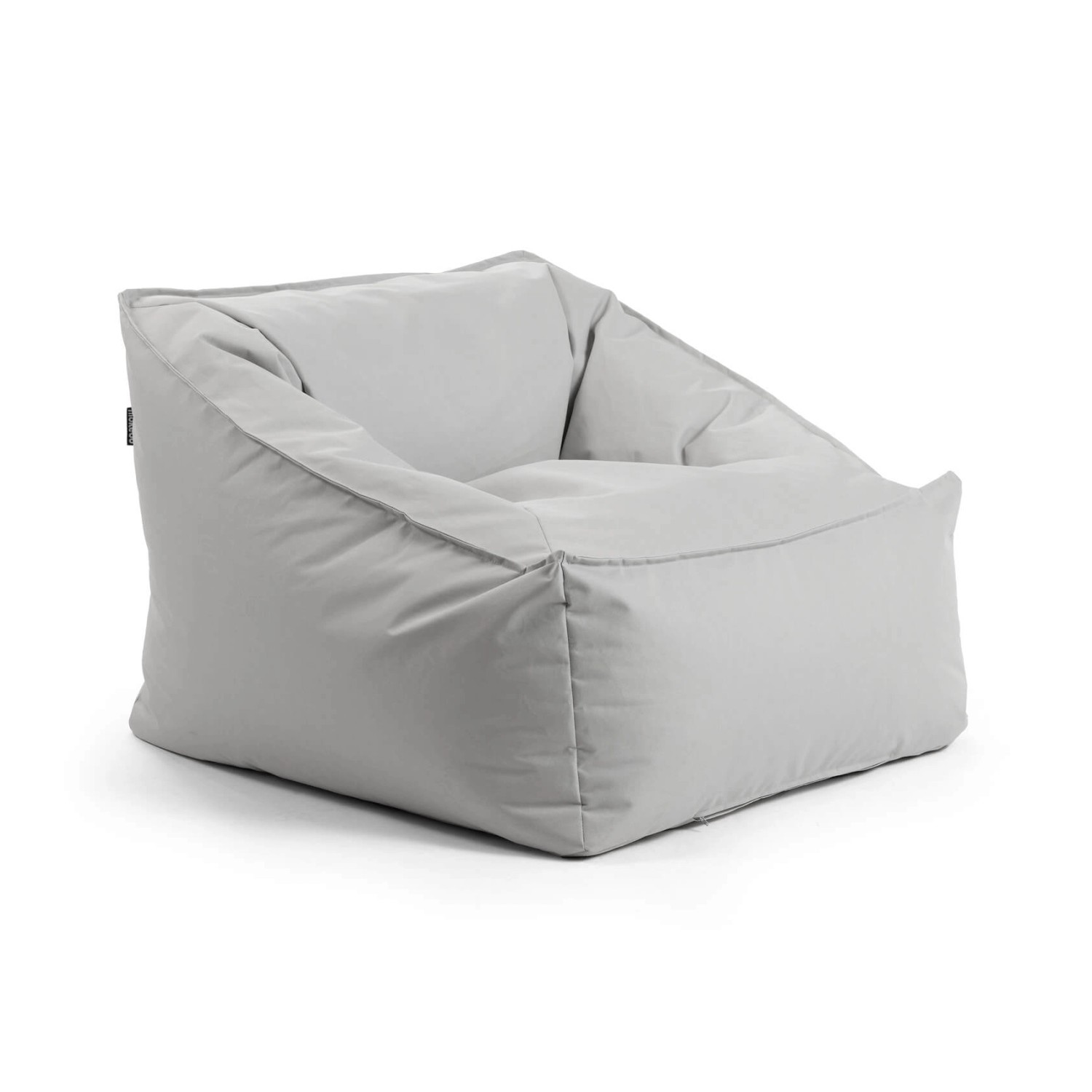 mokebo Gartensessel Der Sunnyboy Bean Bag mit Füllung oder Outdoor Sitzsack in Hellgrau