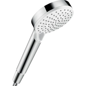 Hansgrohe Crometta Vario Handbrause, 2 Strahlarten, weiß/chrom, EcoSmart 9 l/min.