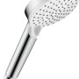 Hansgrohe Crometta Vario Handbrause, 2 Strahlarten, weiß/chrom, EcoSmart 9 l/min.