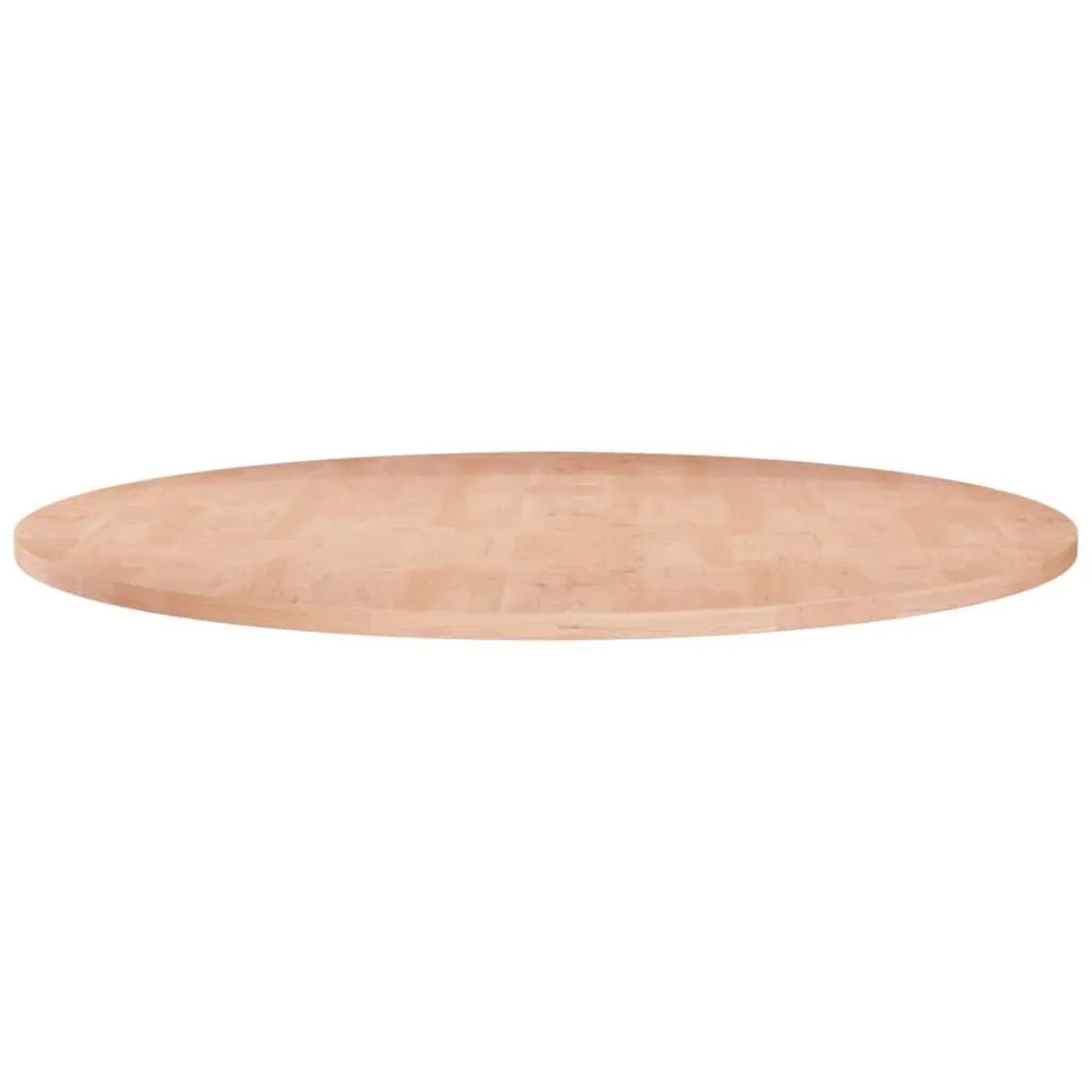 vidaXL Runde Tischplatte Ø70x1,5 cm Unbehandeltes Massivholz Eiche 342897
