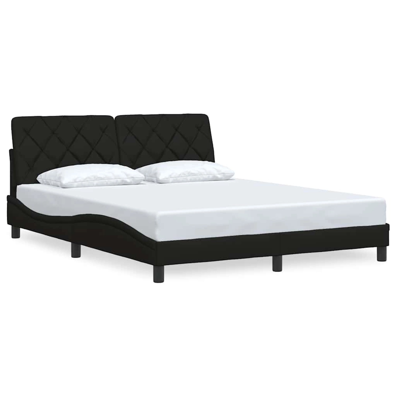 vidaXL Bettgestell ohne Matratze Schwarz 160x200 cm Stoff 3310610 günstig online kaufen