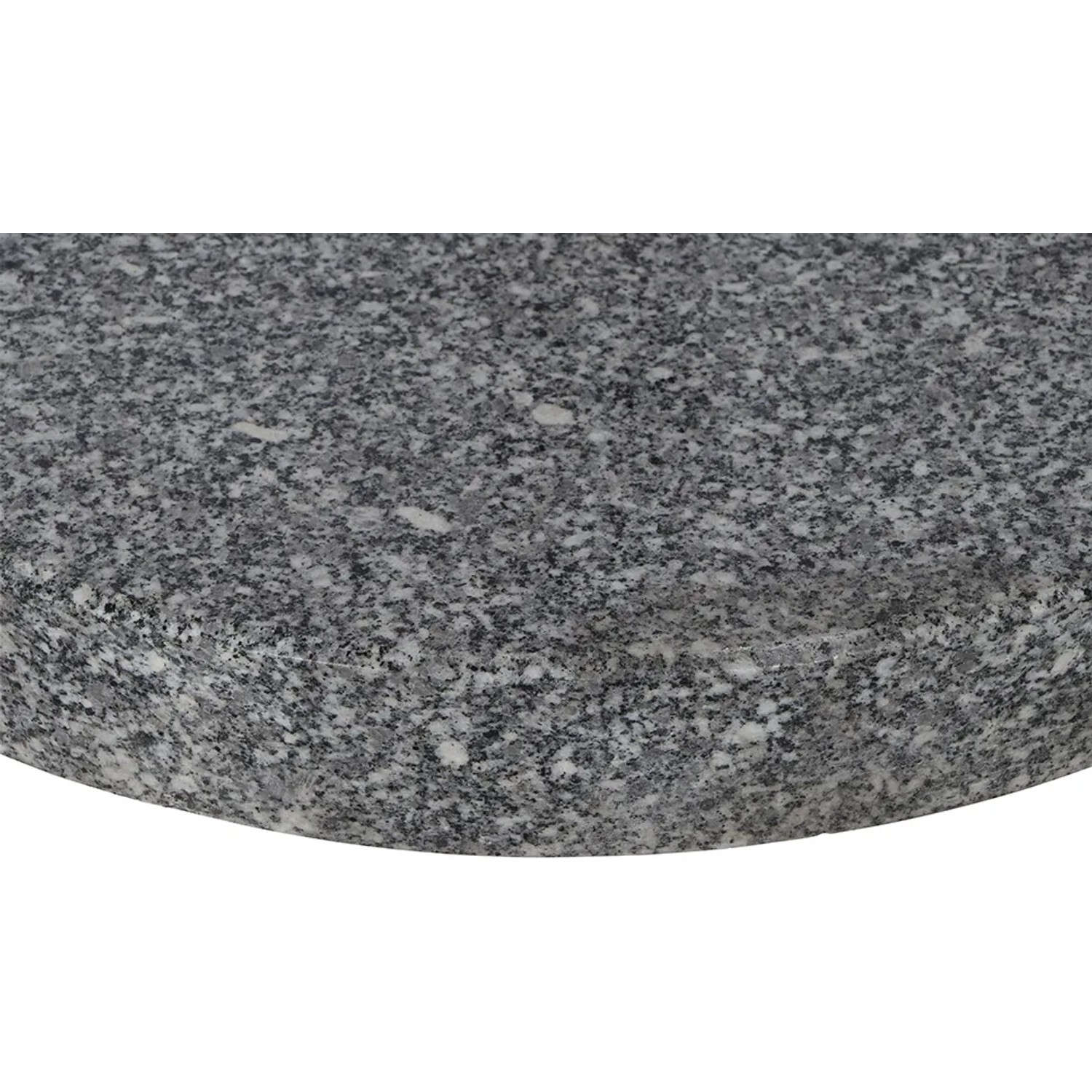 Grauer Siena Garden Schirmständer aus poliertem Granit, Ø 50 cm.