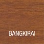 Farbmuster: Bondex Bangkirai-Öl für Holz, Farbton Bangkirai.