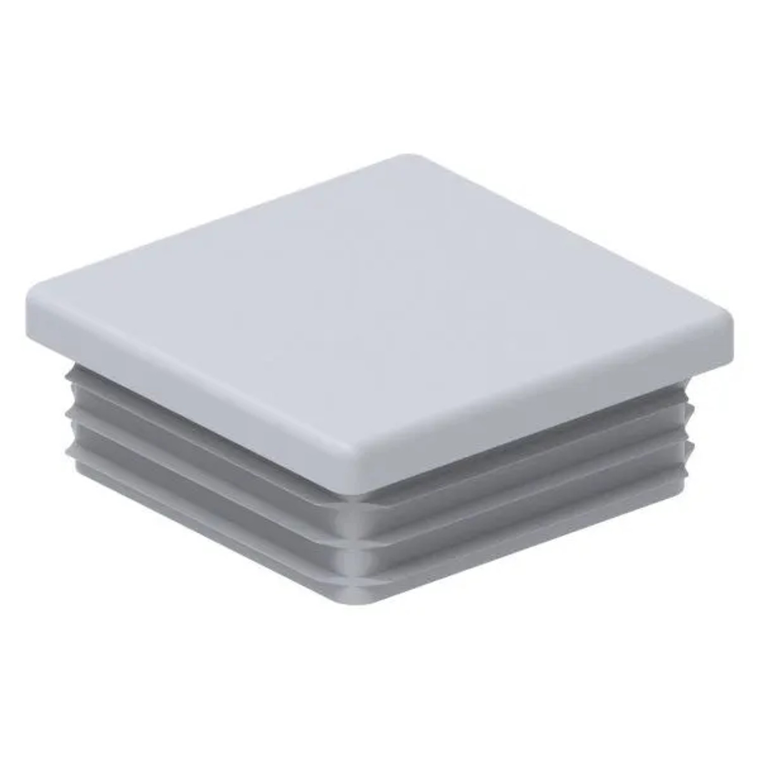 FeNau Einsteckkappe Kunststoff Für Quadratrohr 50 X 50 mm Wandstärke 1,5-2,0 mm Grau