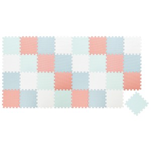 Bunte LittleTom Spiel- und Krabbelmatte, 36-teiliges Set aus EVA-Schaumstoff, 30x30 cm.