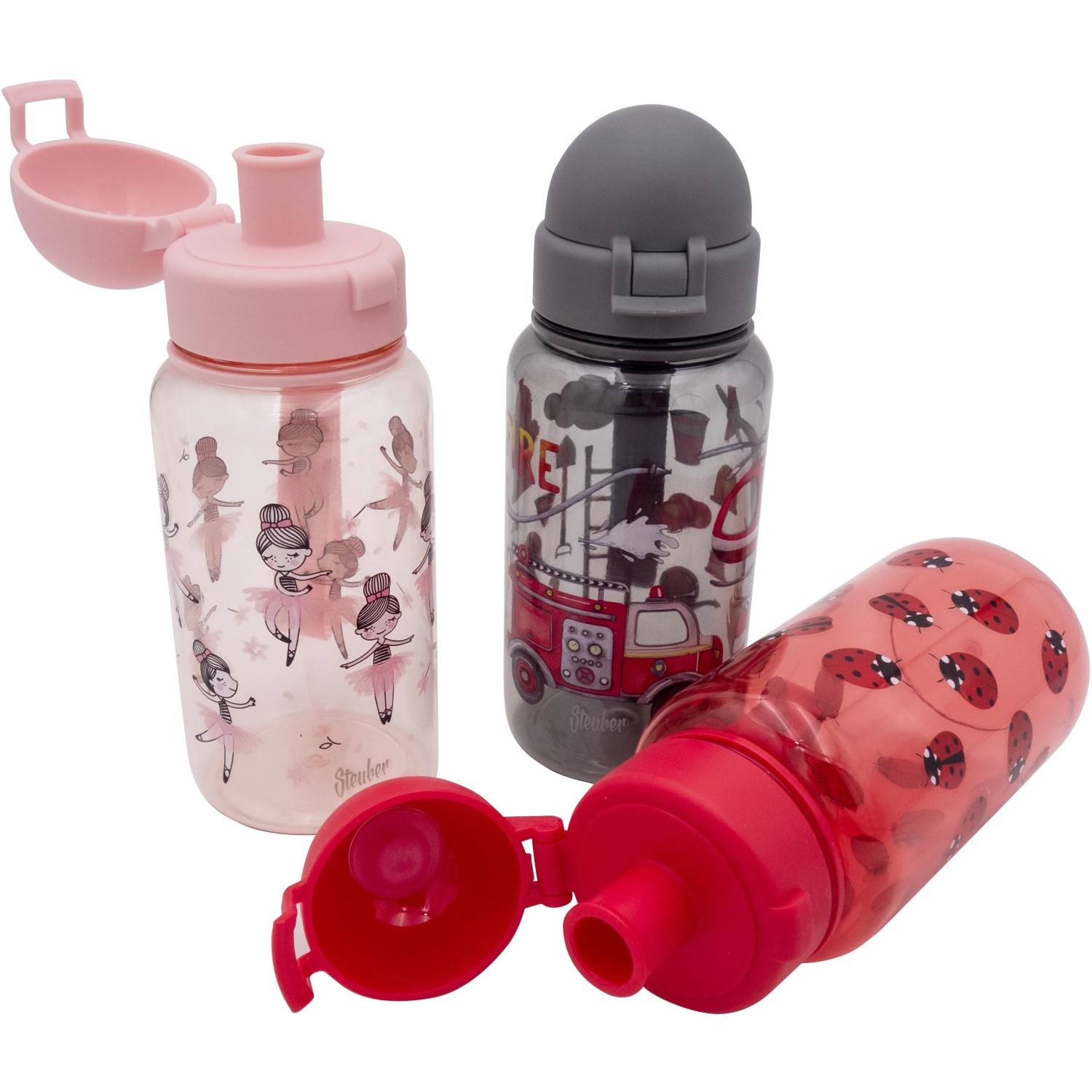 Steuber Trinkflasche Flavour 700ml – Mit Filtereinsatz Für Aromatisiertes Wasser, Rosa & Auslaufsicher