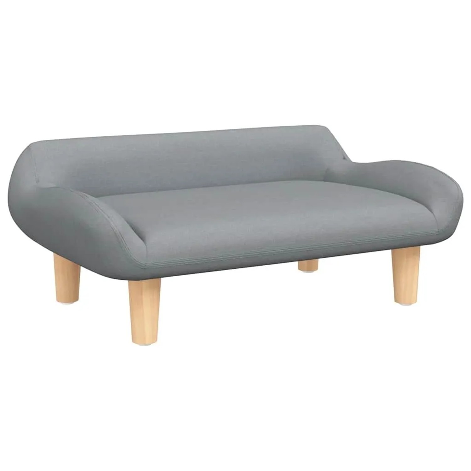 vidaXL Kindersofa Hellgrau 70x40x24 cm Stoff 3196344