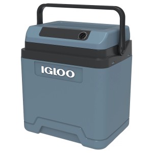 Igloo Kühlbox IE27, 26 l, eisblau, thermoelektrisch, mit Tragegriff.