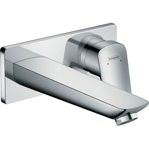 Hansgrohe Logis Unterputz Waschtischarmatur mit Auslauf (19,5cm) für die Wandmontage.