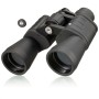 Schwarzes Bresser Hunter Porro Fernglas 7x50 mit Tasche und Trageriemen.