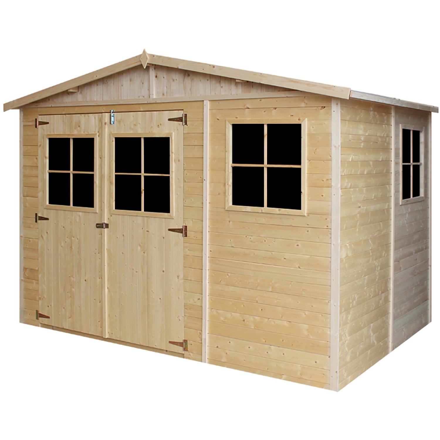 Timbela Gartenhaus Holz Abstellraum M334 6,03 m² mit Fenstern günstig online kaufen