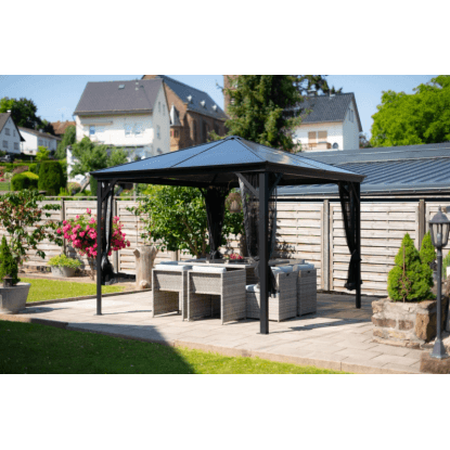 Sojag Aluminium-Pavillon Verona 10 x 10 Anthrazit 298 cm x 298 cm x 261 cm