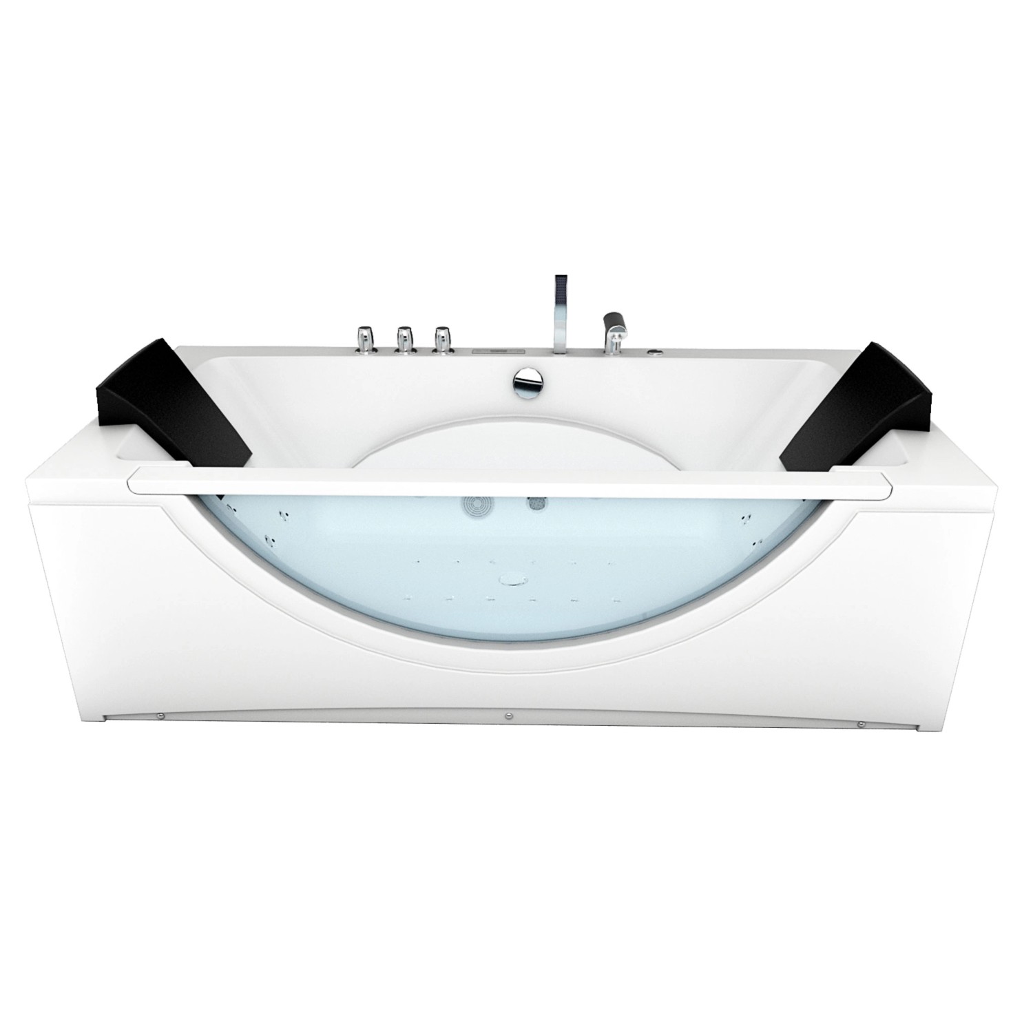 AcquaVapore Whirlpool Pool Badewanne Wanne W81H-B-SC 180x90