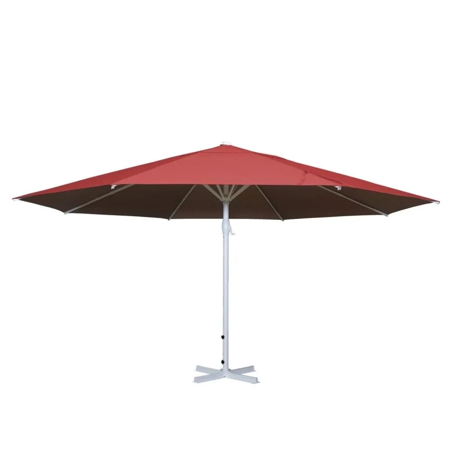 MCW Sonnenschirm Carpi II Ø 5m Rot ohne Ständer