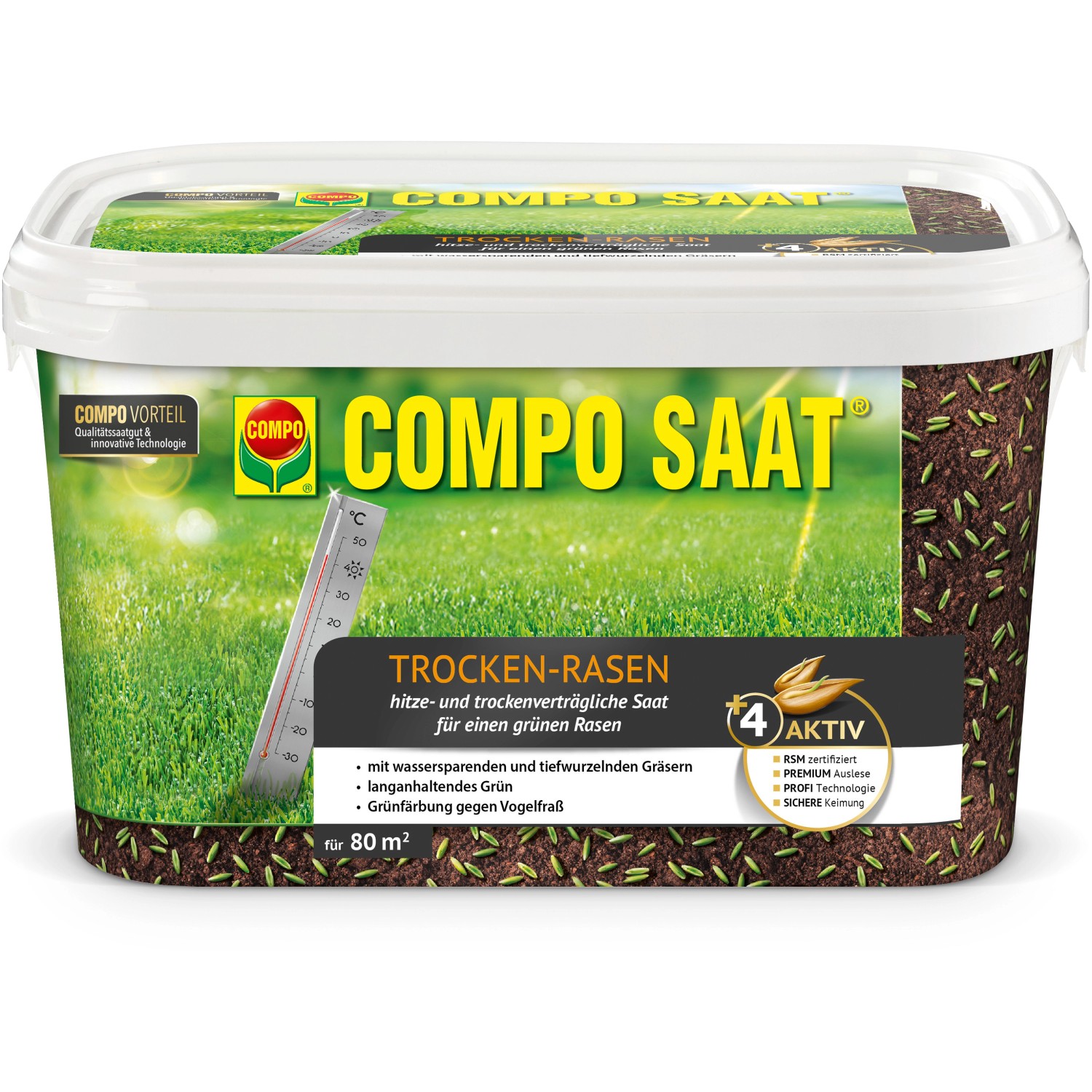 Compo Saat® Trocken-Rasen 2 kg für 80 m² günstig online kaufen