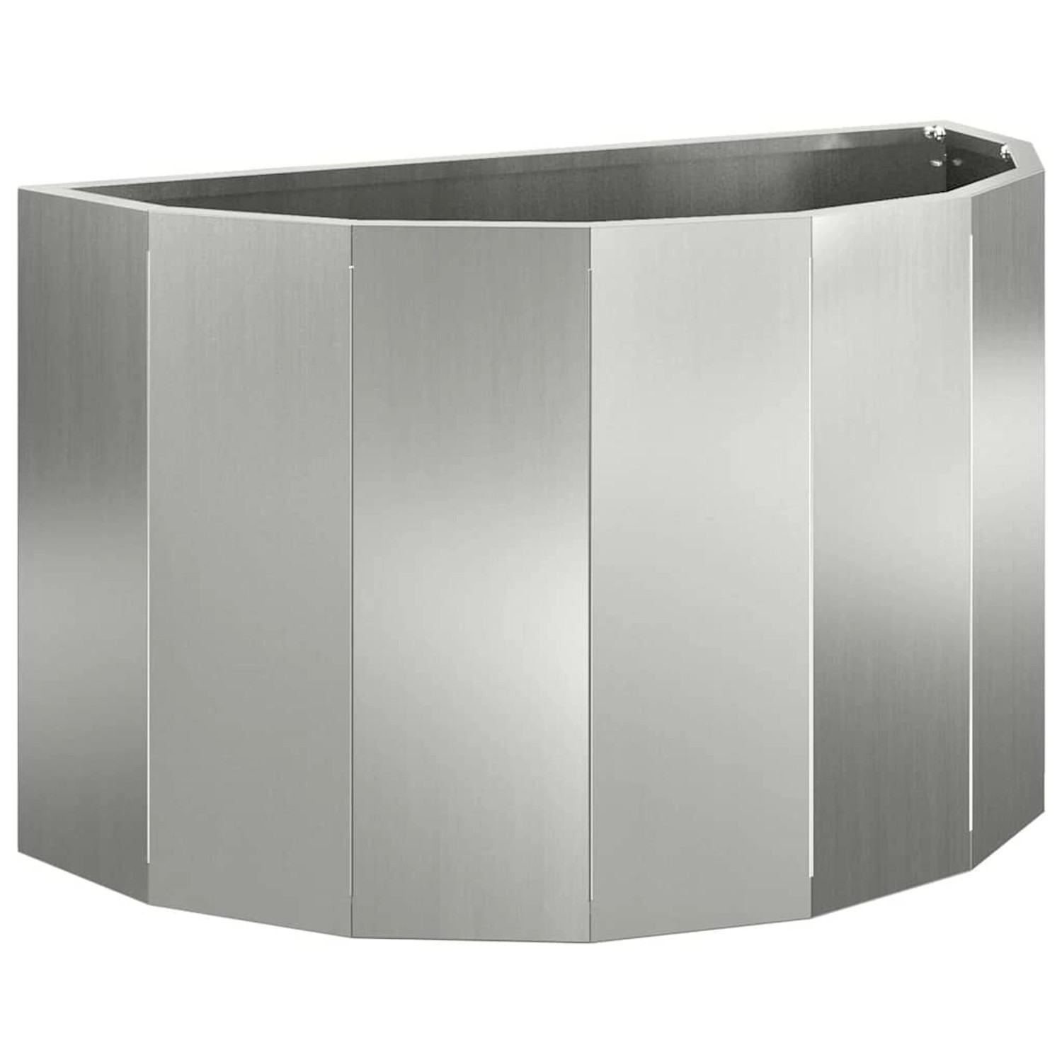 vidaXL Pflanzkübel Silber 60 x 30 x 35 cm Verzinkter Stahl 883701 günstig online kaufen