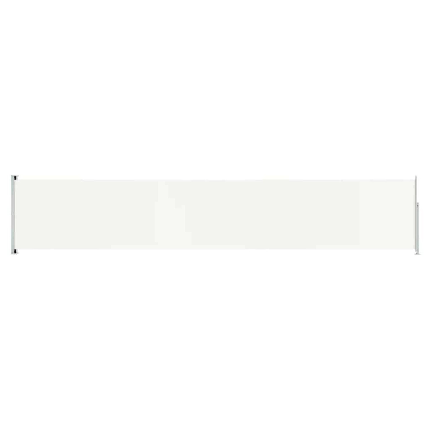 furnicato Seitenmarkise Ausziehbar 117x600 cm Creme günstig online kaufen