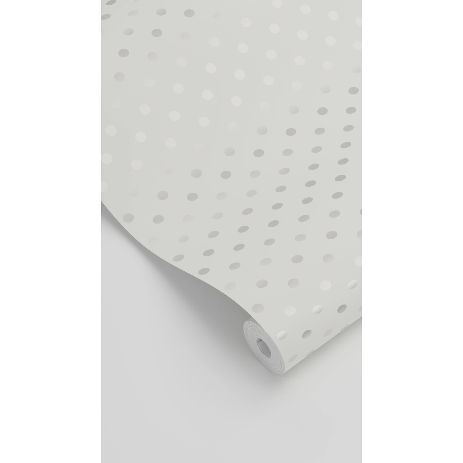 ESTAhome Tapete mit weißen Punkten, 53 cm breit, für eine stilvolle Wandgestaltung.