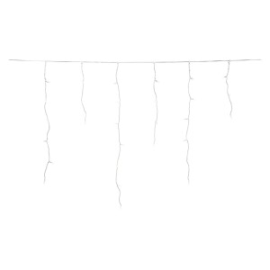 Konstsmide LED-Eisregen-Lichtervorhang mit 80 warmweißen LEDs für Innen und Außen.