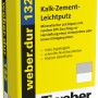 Sack weber.dur 132 Kalk-Zement-Leichtputz, 30 kg, für Innen- und Außenputz.