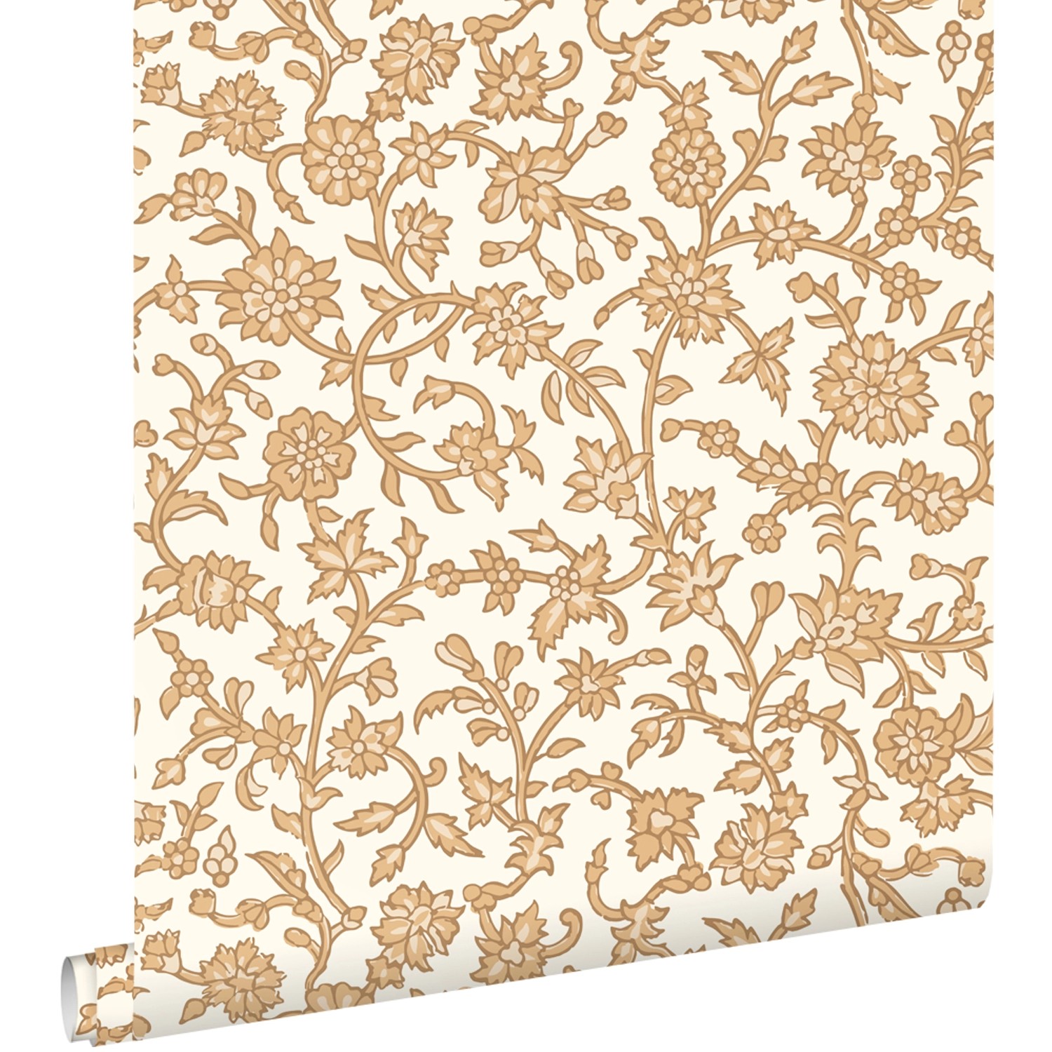 ESTAhome Tapete Blumenmuster Braun 50 x 900 cm günstig online kaufen