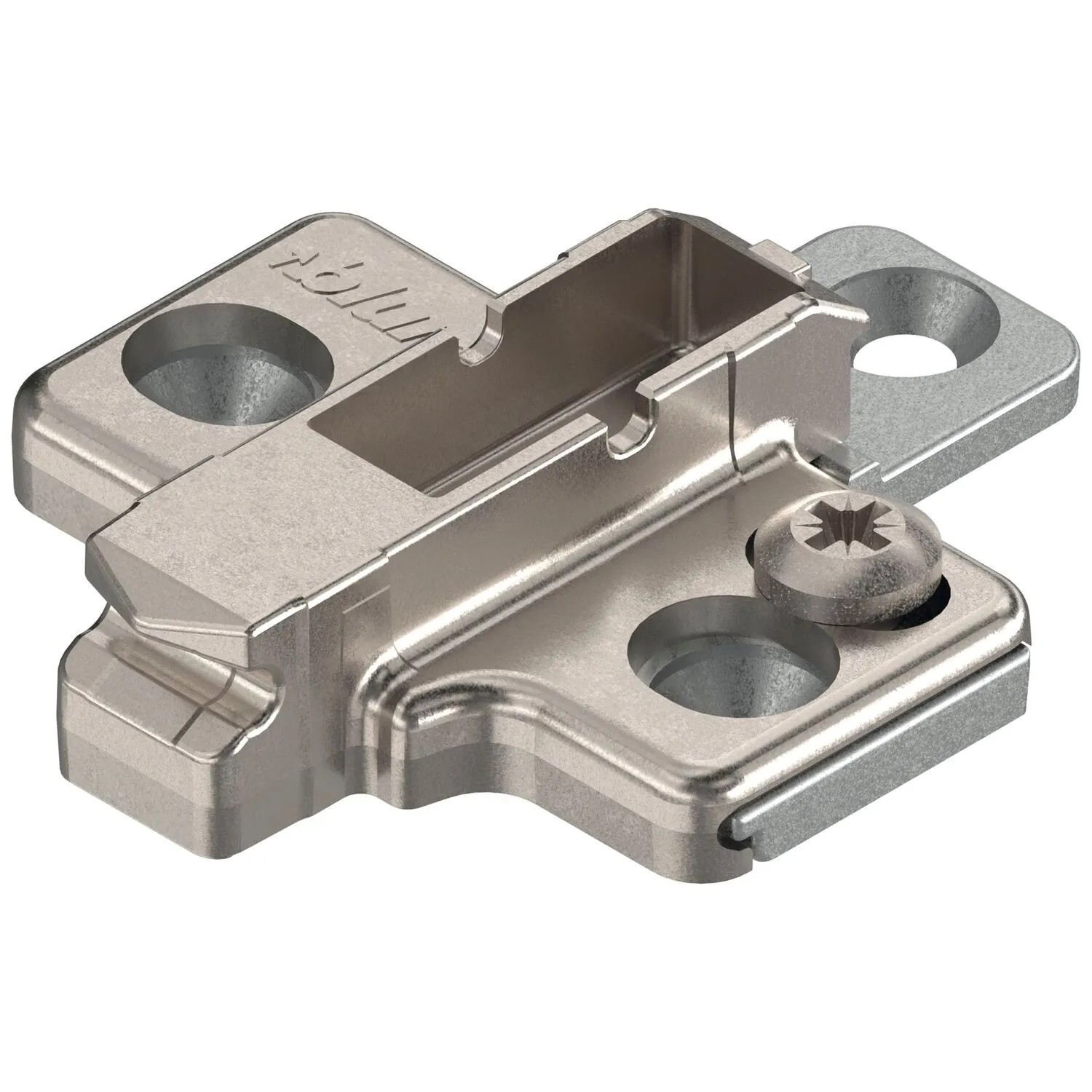 Blum Kreuzmontageplatte Clip Zink Schrauben Distanz 3 mm