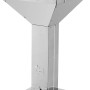 Edelstahl Holzkohle Säulengrill Vista von tepro mit höhenverstellbarem Grillrost.