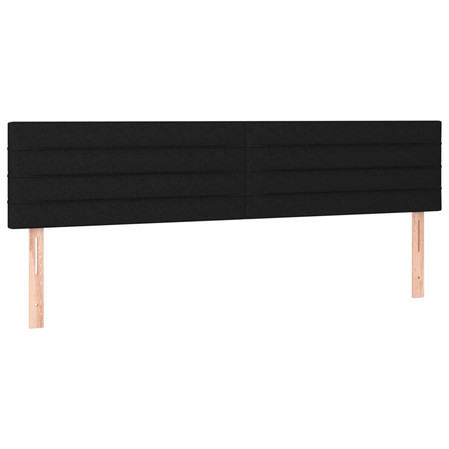 vidaXL LED Kopfteil Schwarz 160x5x78/88 cm Stoff 3121760