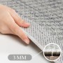 Detailaufnahme: Grauer Ayyildiz Outdoor-Teppich Giza, 3 mm Florhöhe.