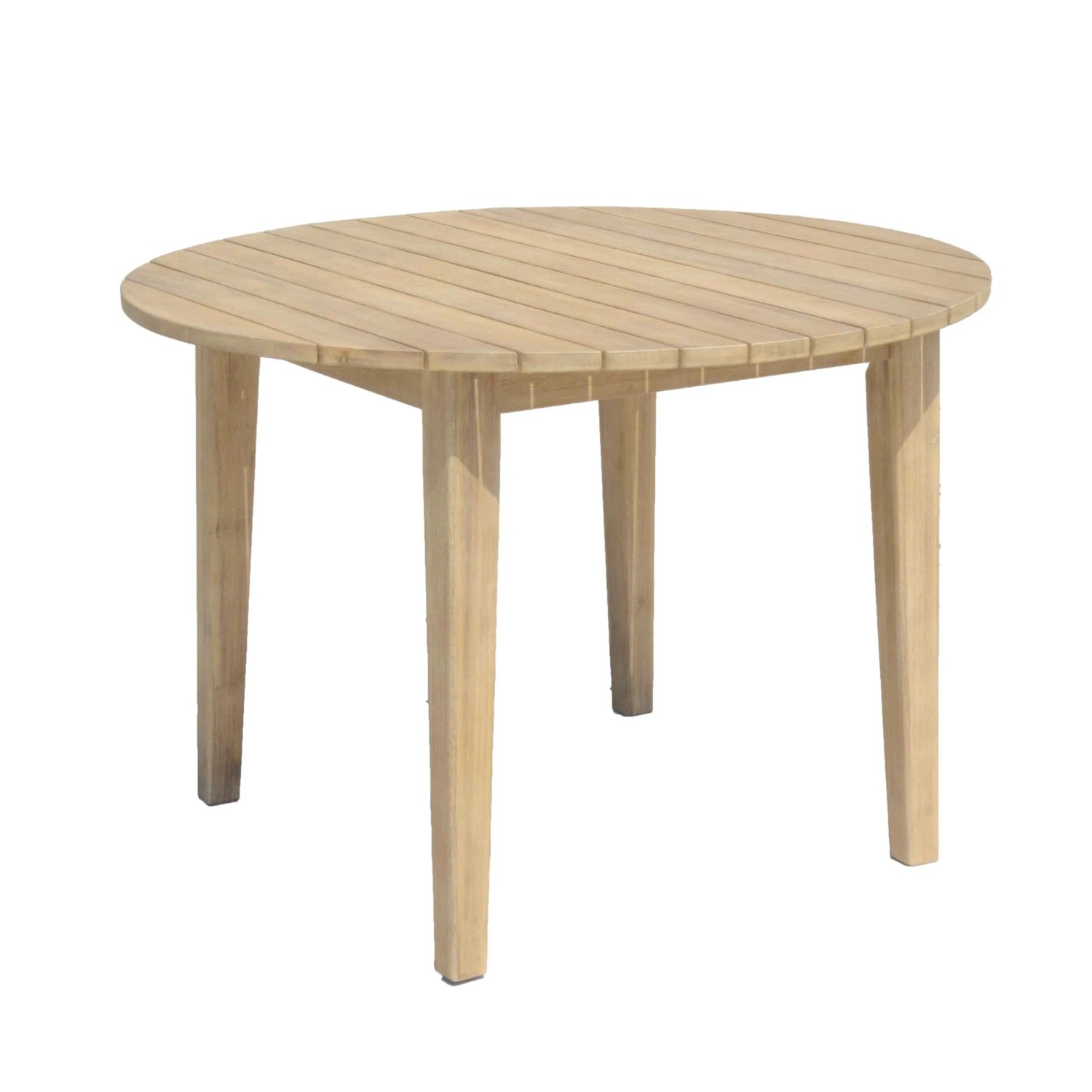 DELUKE Gartentisch ZAGREB Akazie Braun 110x110x75cm Terrassentisch Wetterfest Outdoor Tisch