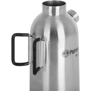 Petromax Feuerkanne aus Edelstahl, 0,75 l, für Grillutensilien. Detailaufnahme der Kanne mit Griff.