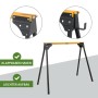TRUTZHOLM Arbeitsbock, klappbar, gelb/schwarz, Stahl, bis 1000 kg belastbar