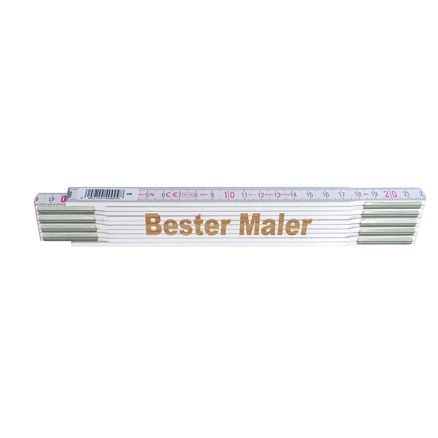 Stabila Zollstock mit Lasergravur Bester Maler 2 m