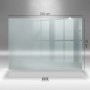 Tulup Küchenrückwand Glas Transparent Herd Rückwand Glas Transparent 100x70 cm Wandschutz für die Küche Glas Durchsichtig_2