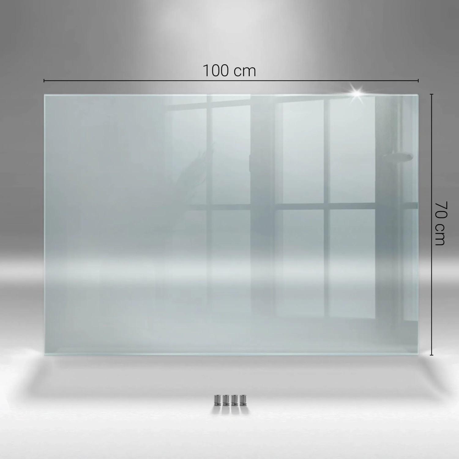 Tulup Küchenrückwand Glas Transparent Herd Rückwand Glas Transparent 100x70 cm Wandschutz für die Küche Glas Durchsichtig_2