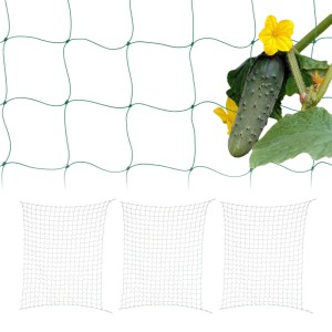 Relaxdays Ranknetz Polyethylen Grün Großmaschig 4er Set 200 cm x 250 cm
